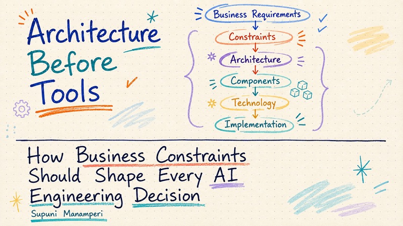 Architecture Before Tools