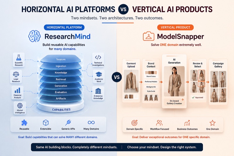 Horizontal AI Platforms vs Vertical AI Products: Two Mindsets Every AI Engineer Should Understand